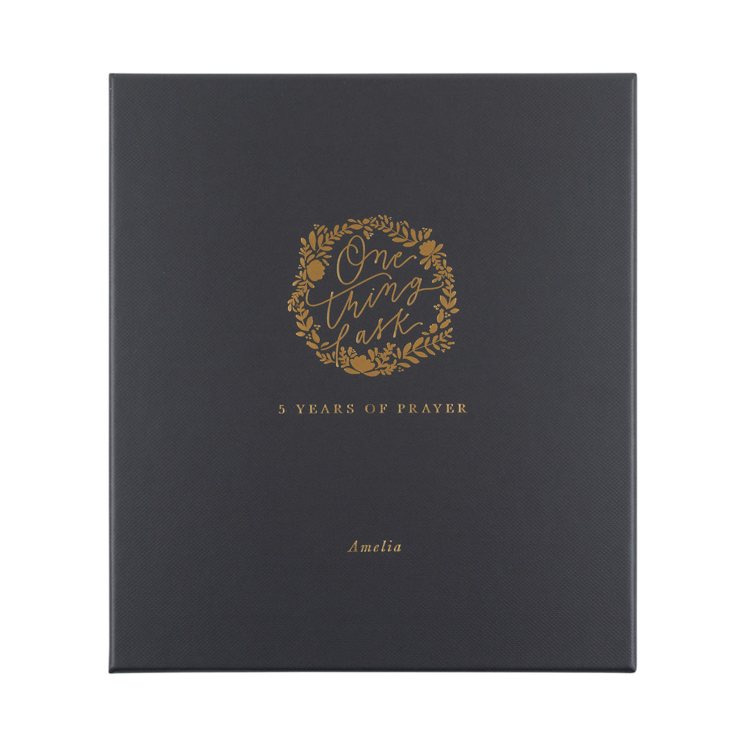 Amelia-5-Year-Prayer-Journal-Brown-Suede-Leather-Floral-One-Thing-I-Ask-Hosanna-Revival