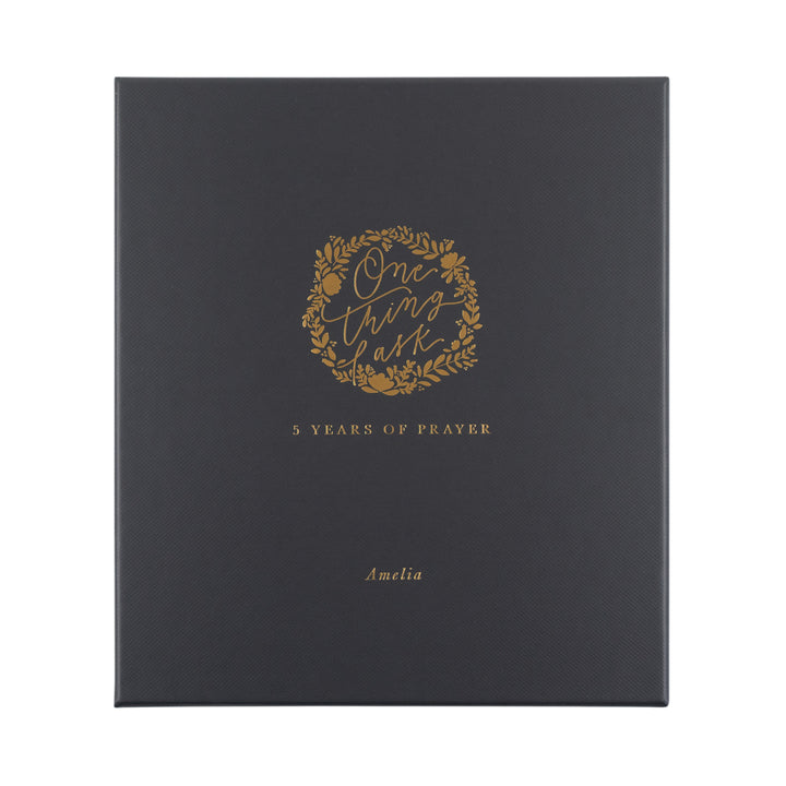 Amelia-5-Year-Prayer-Journal-Brown-Suede-Leather-Floral-One-Thing-I-Ask-Hosanna-Revival