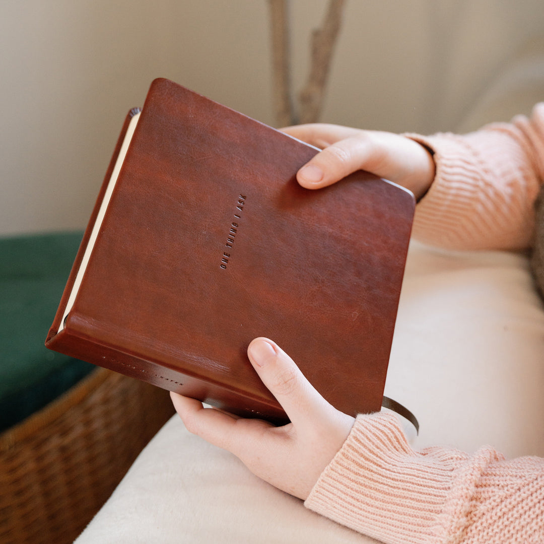 Stockholm-5-Year-Prayer-Journal-One-Thing-I-Ask-Brown-Leather-Hosanna-Revival