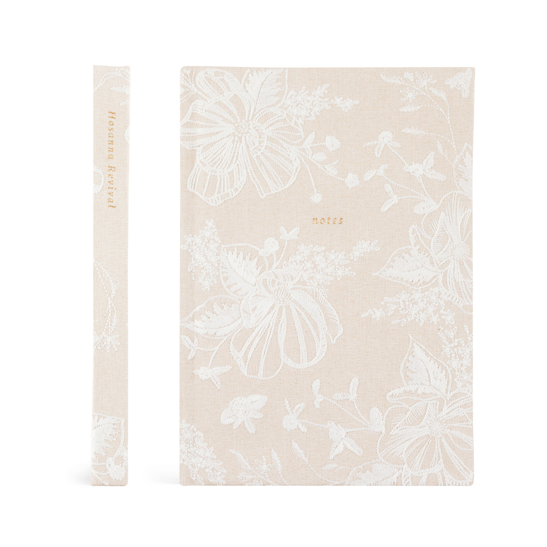 Casablanca-Notebook-Embroidered-Cream-White-Floral-Hosanna-Revival