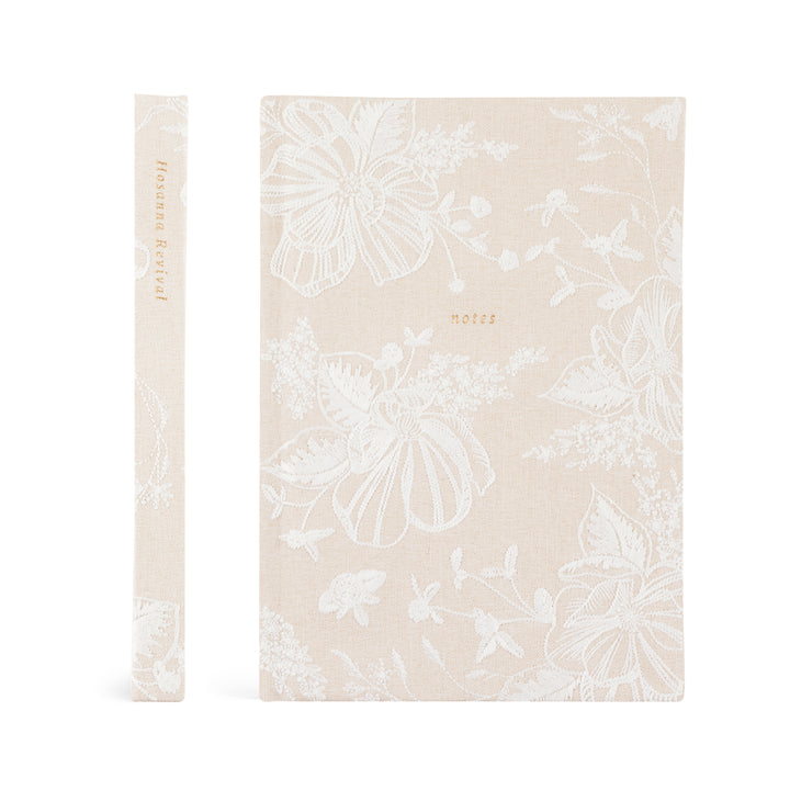 Casablanca-Notebook-Embroidered-Cream-White-Floral-Hosanna-Revival