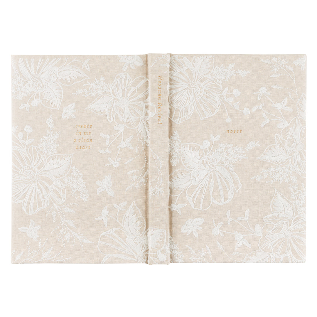 Casablanca-Notebook-Embroidered-Cream-White-Floral-Hosanna-Revival