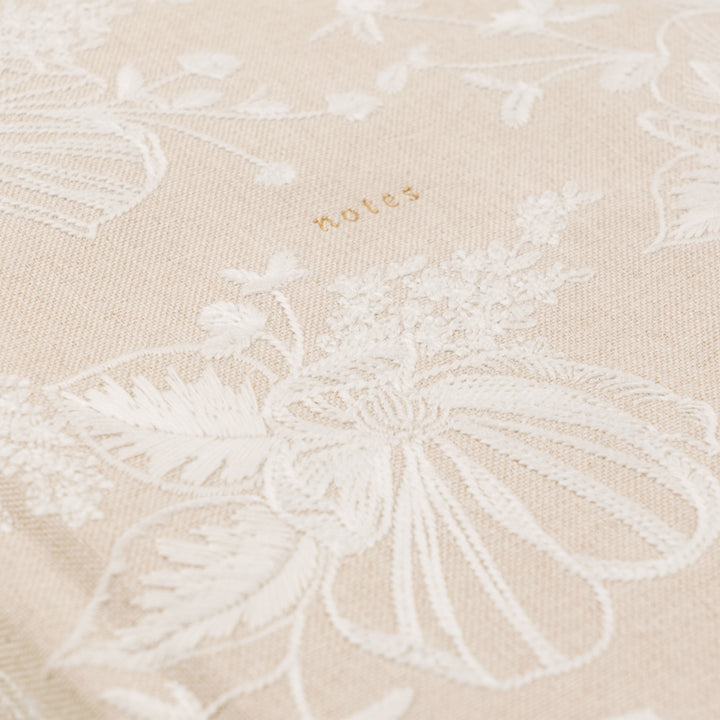 Casablanca-Notebook-Embroidered-Cream-White-Floral-Hosanna-Revival