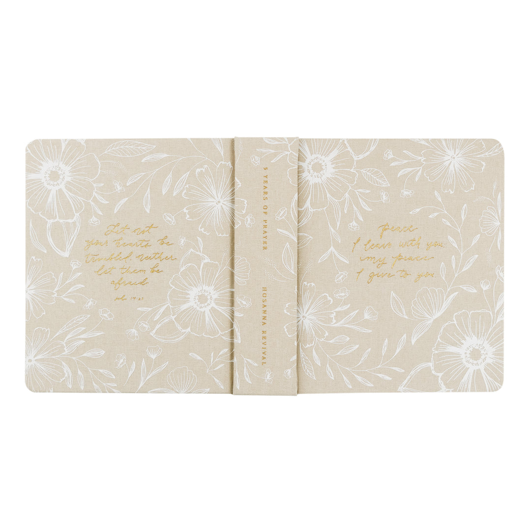 Cordova-5-Year-Prayer-Journal-Neutral-Cream-Floral-One-Thing-I-Ask-Hosanna-Revival