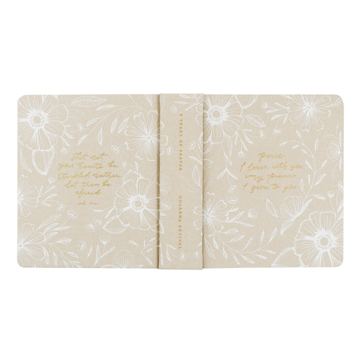 Cordova-5-Year-Prayer-Journal-Neutral-Cream-Floral-One-Thing-I-Ask-Hosanna-Revival