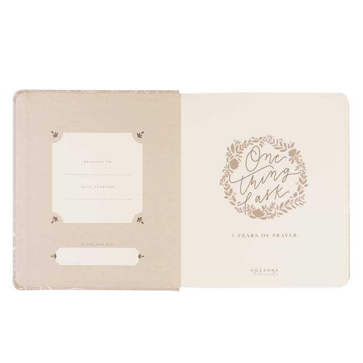 Cordova-5-Year-Prayer-Journal-Neutral-Cream-Floral-One-Thing-I-Ask-Hosanna-Revival