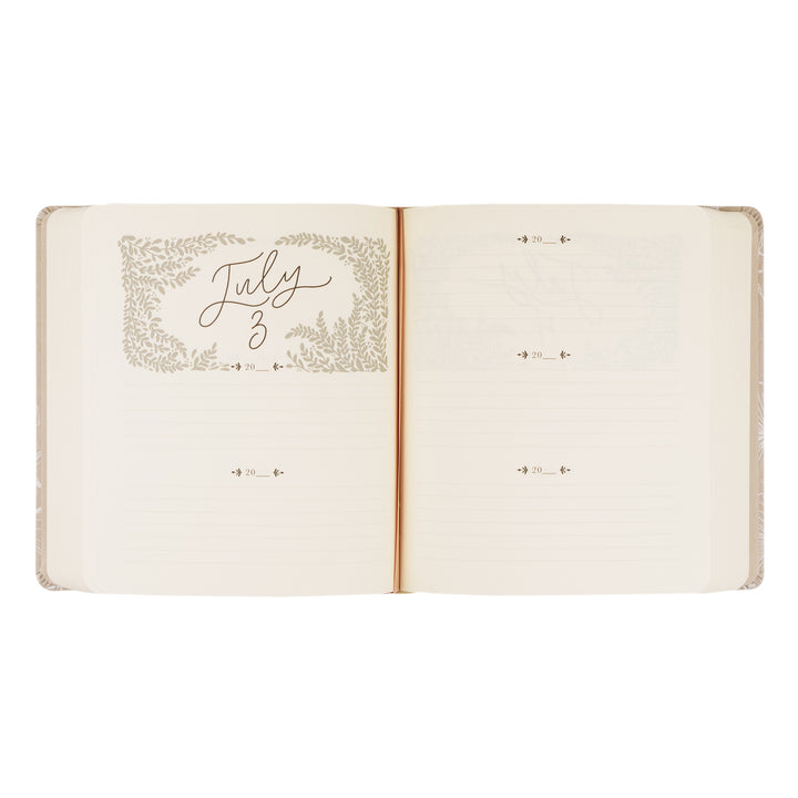 Cordova-5-Year-Prayer-Journal-Neutral-Cream-Floral-One-Thing-I-Ask-Hosanna-Revival