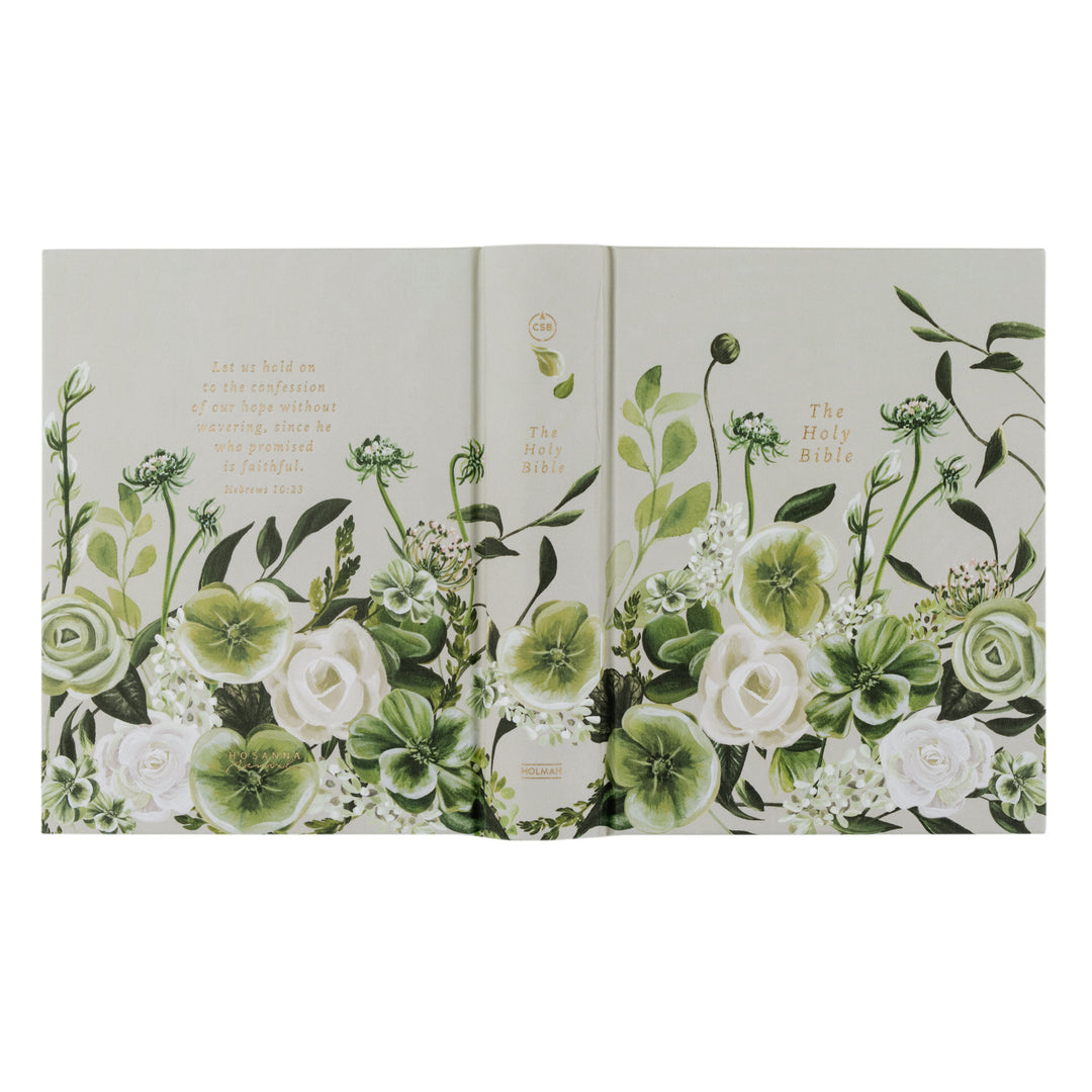 Dorset-CSB-Notetaking-Bible-Journaling-Neutral-Gray-Green-Painted-Floral-Hosanna-Revival
