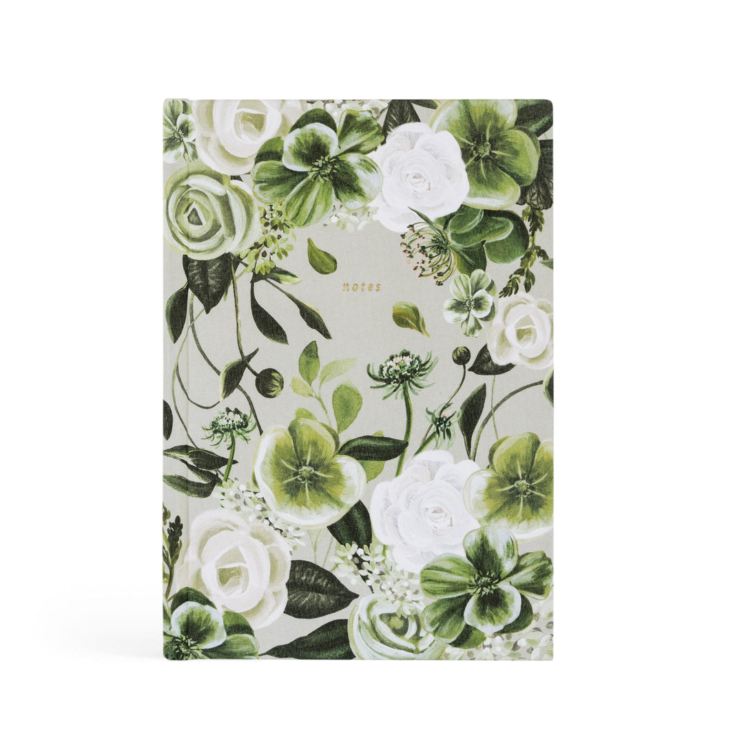 Dorset-Notebook-Lined-Journal-Painted-Gray-Green-Floral-Bible-Verse-Hosanna-Revival