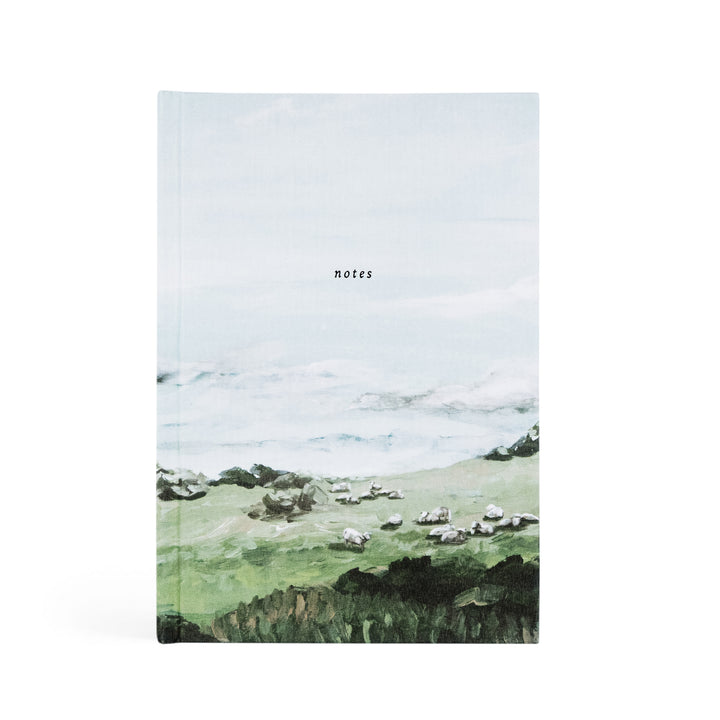 Dublin-Notebook-Lined-Journal-Green-Painted-Sheep-Landscape-Bible-Verse-Hosanna-Revival