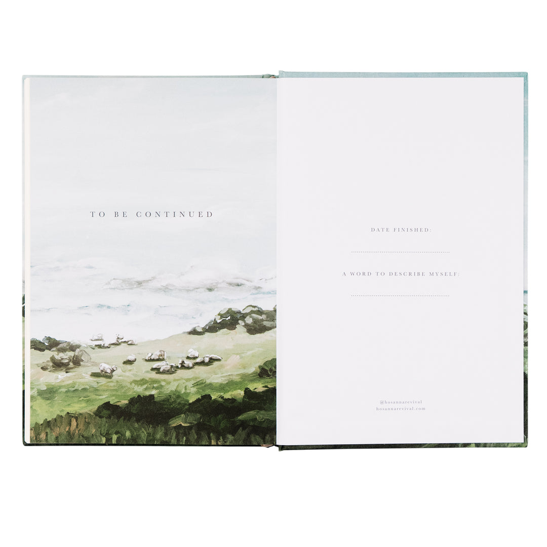 Dublin-Notebook-Lined-Journal-Green-Painted-Sheep-Landscape-Bible-Verse-Hosanna-Revival