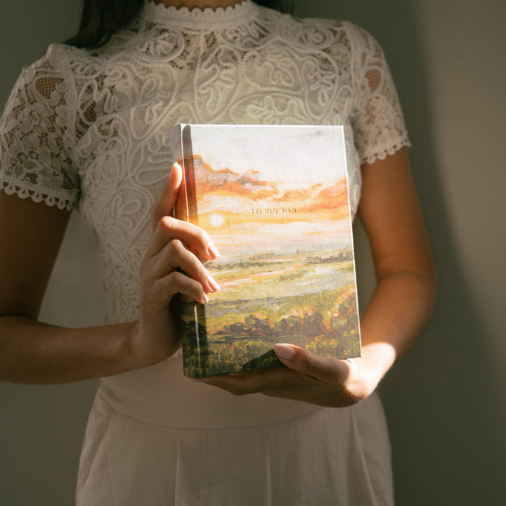 Florence-ESV-Journaling-Bible-Sunset-Field-Landscape-Hosanna-Revival