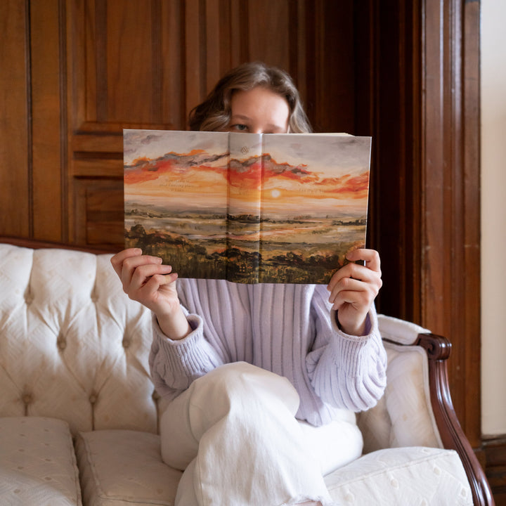 Florence-ESV-Journaling-Bible-Sunset-Field-Landscape-Hosanna-Revival