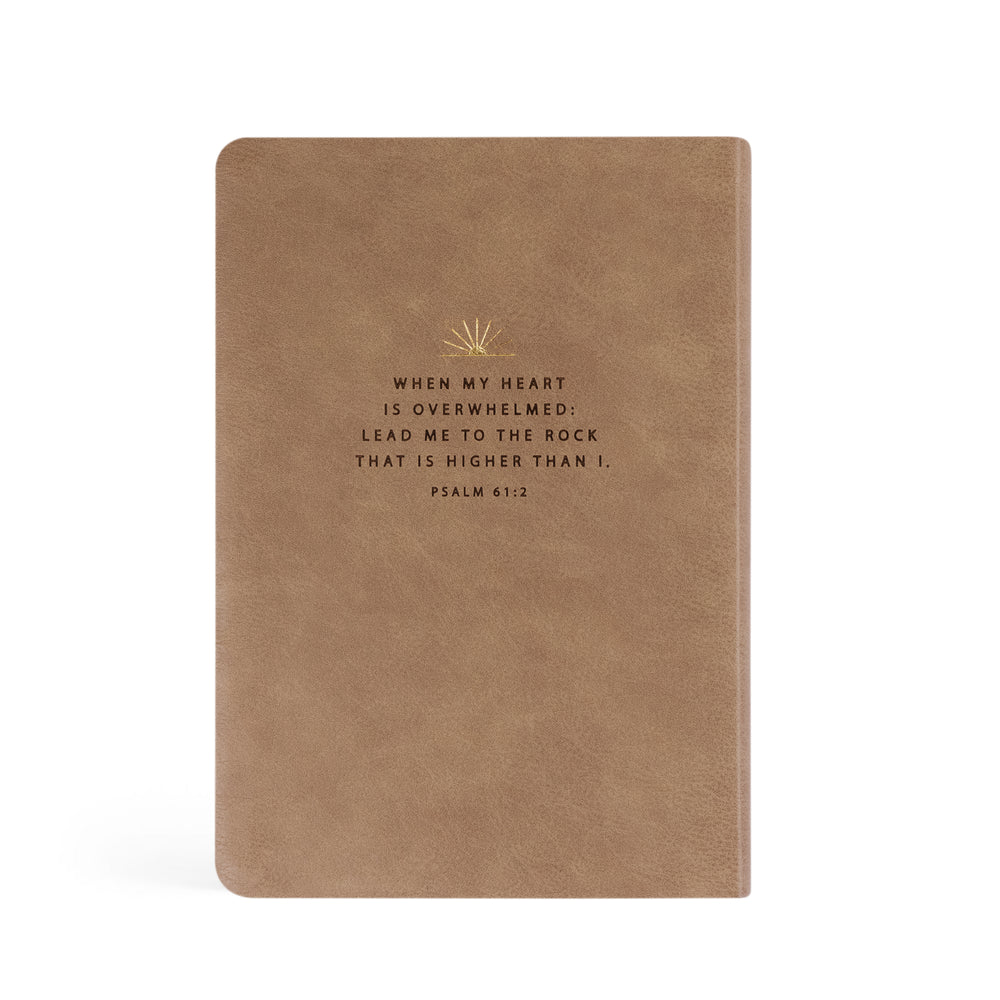 Galilee-Notebook-Lined-Journal-Beige-Leather-Sunset-Beach-Bible-Verse-Hosanna-Revival