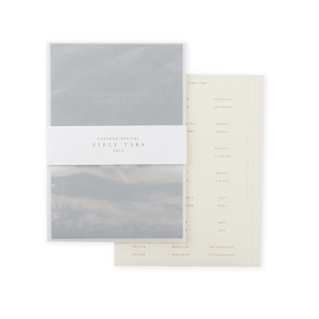 Gold-Foil-Bible-Tabs-Cream-Paper-Embossed-Sticker-Index-Hosanna-Revival