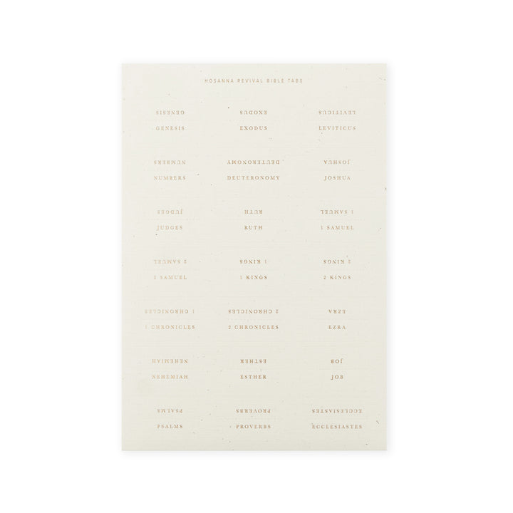 Gold-Foil-Bible-Tabs-Cream-Paper-Embossed-Sticker-Index-Hosanna-Revival