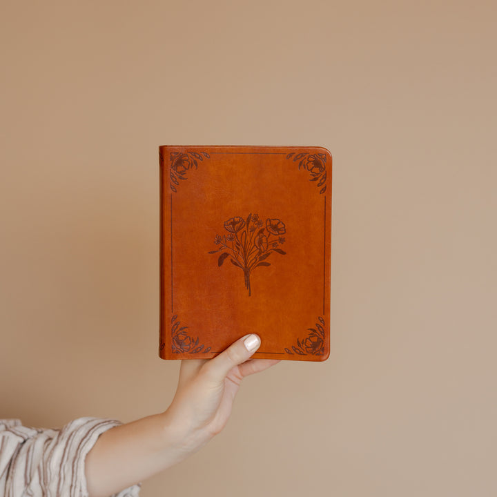 Vienna-Brown-Leather-Floral-Bible-Hosanna-Revival-CSB-Notetaking-Bible