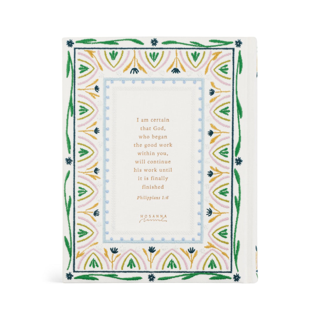 Lisbon-NLT-Notetaking-Bible-Embroidered-Floral-Frame-Blue-Green-Hosanna-Revival