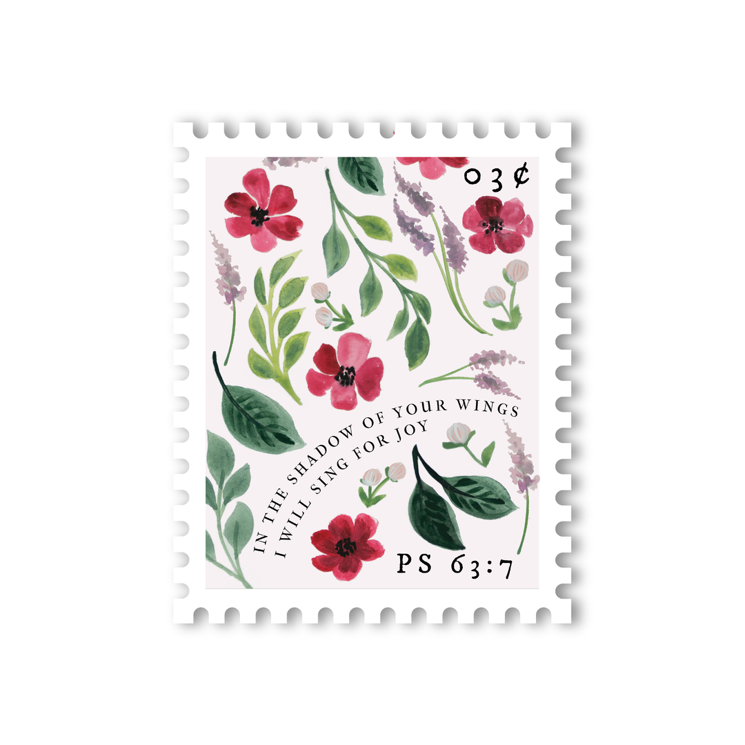 Hosanna Revival: Psalm 63:7 Stamp Sticker