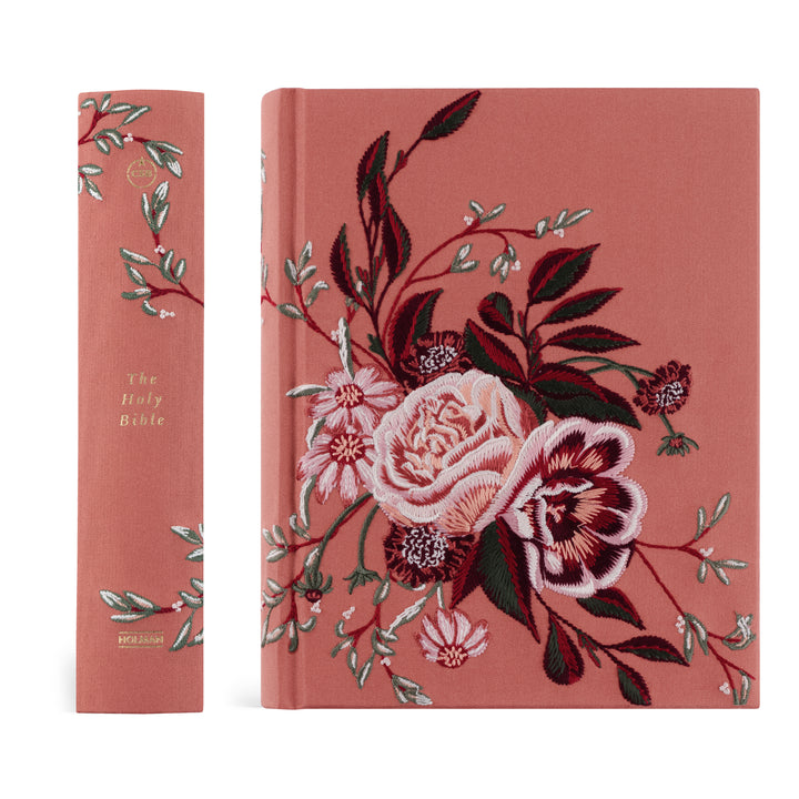 Rosedal-CSB-Notetaking-Bible-Embroidered-Pink-Flower-Bouquet-Hosanna-Revival