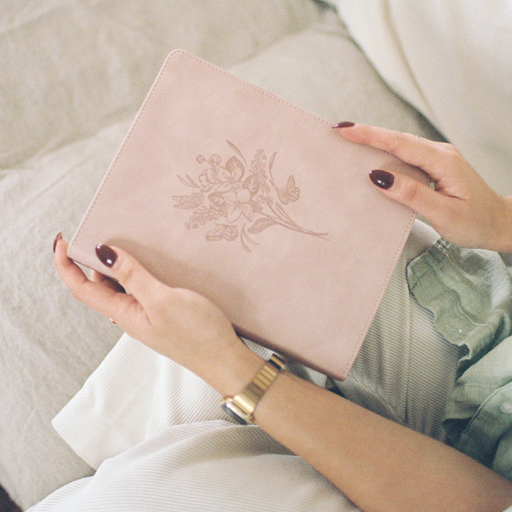 Shiloh-ESV-Journaling-Bible-Minimal-Floral-Leather-Hosanna-Revival