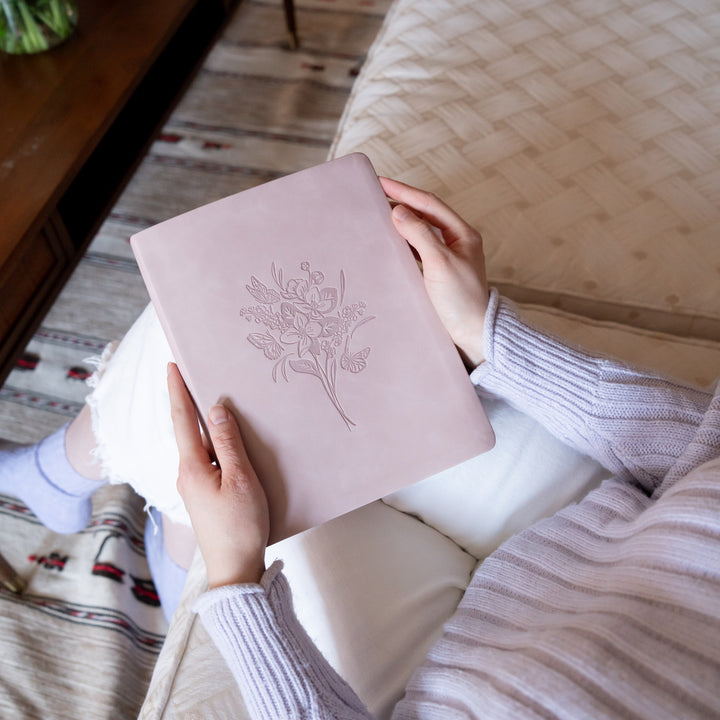 Shiloh-KJV-Notetaking-Bible-Large-Print-Pink-Floral-Suede-Leather-Hosanna-Revival