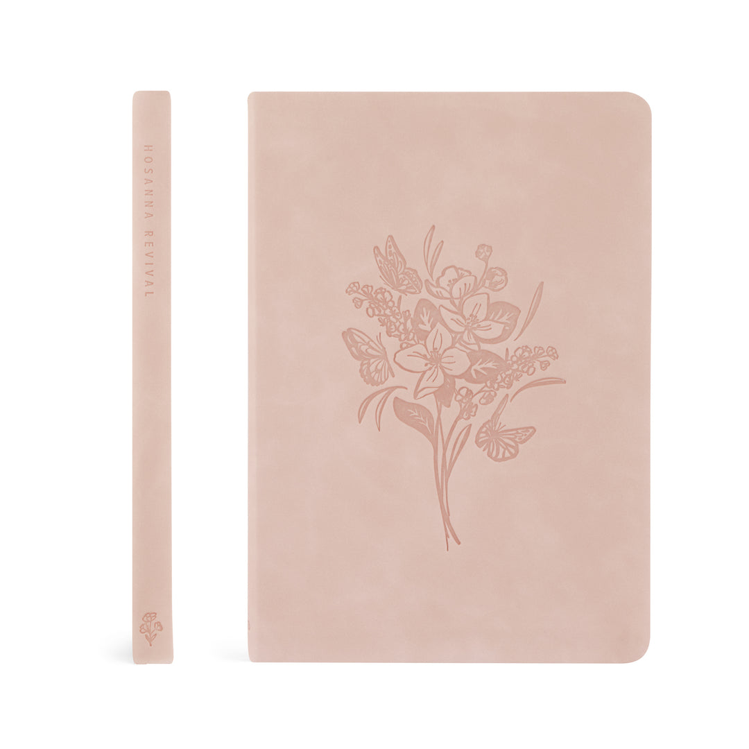 Shiloh-Notebook-Pink-Flower-Bouquet-Suede-Leather-Hosanna-Revival