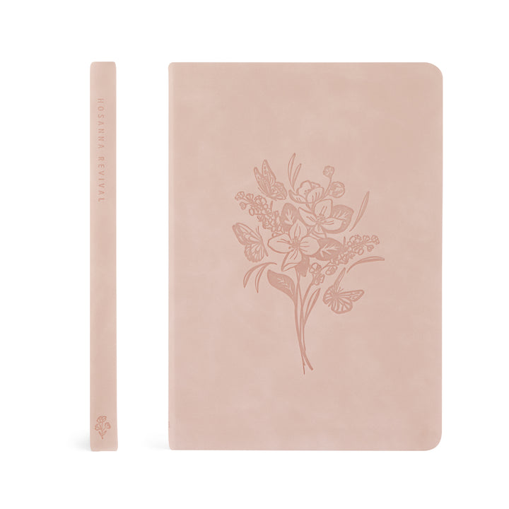 Shiloh-Notebook-Pink-Flower-Bouquet-Suede-Leather-Hosanna-Revival