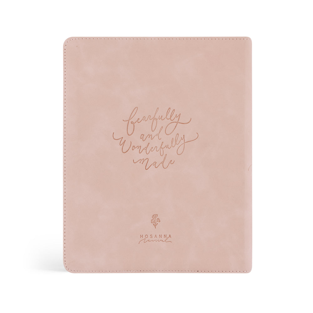 Shiloh-Notetaking-NLT-Bible-Pink-Leather-Minimal-Floral-Hosanna-Revival