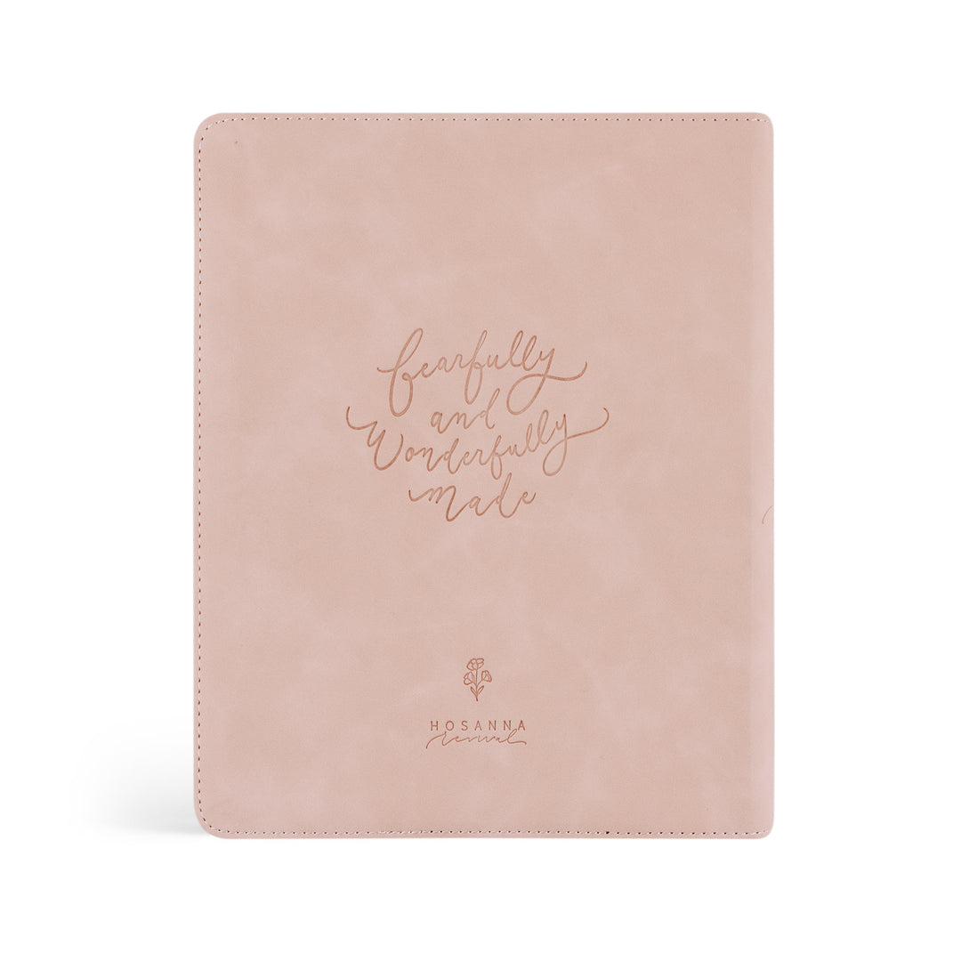 Shiloh-Notetaking-NLT-Bible-Pink-Leather-Minimal-Floral-Hosanna-Revival