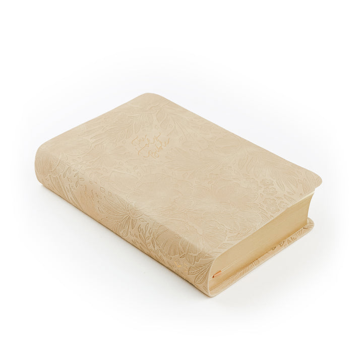 Sonora-NLT-Compact-Bible-Large-Print-Minimal-Neutral-Cream-Deboss-Leather-Floral-Hosanna-Revival-Hosanna-Revival