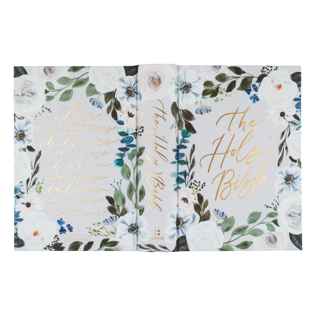 Victoria-Gray-Floral-Large-Print-ESV-Journaling-Bible-Hosanna-Revival