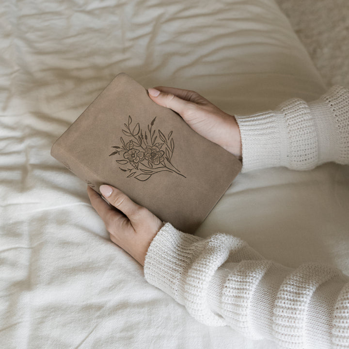 Marlo-NLT-Compact-Bible-Large-Print-Minimal-Neutral-Beige-Suede-Leather-Floral-Hosanna-Revival-Hosanna-Revival