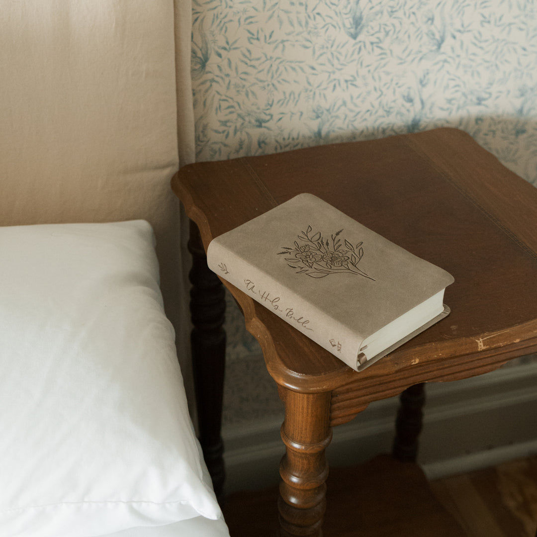Marlo-NLT-Compact-Bible-Large-Print-Minimal-Neutral-Beige-Suede-Leather-Floral-Hosanna-Revival-Hosanna-Revival