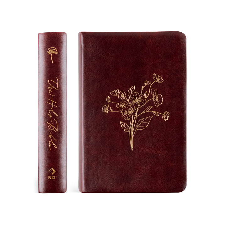 Yorkshire-NLT-Compact-Bible-Leather-Gold-Foil-Bouquet-Hosanna-Revival