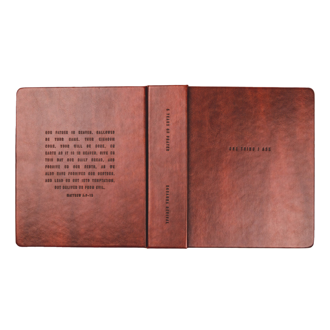 Stockholm-5-Year-Prayer-Journal-One-Thing-I-Ask-Brown-Leather-Hosanna-Revival