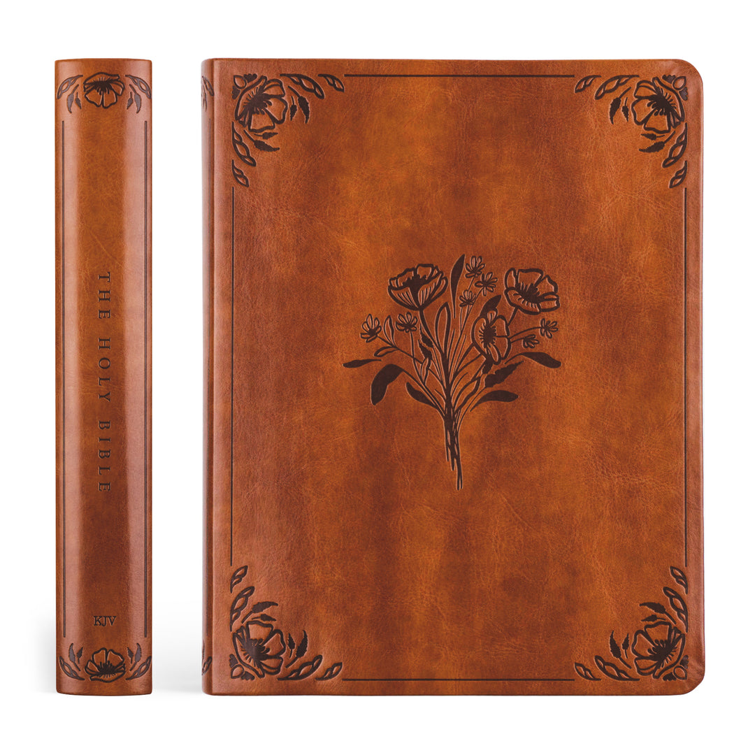 Vienna-KJV-Large-Print-Notetaking-Bible-Leather-Flower-Red-Letter