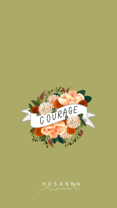 Mini Banner Lock Screen: Courage