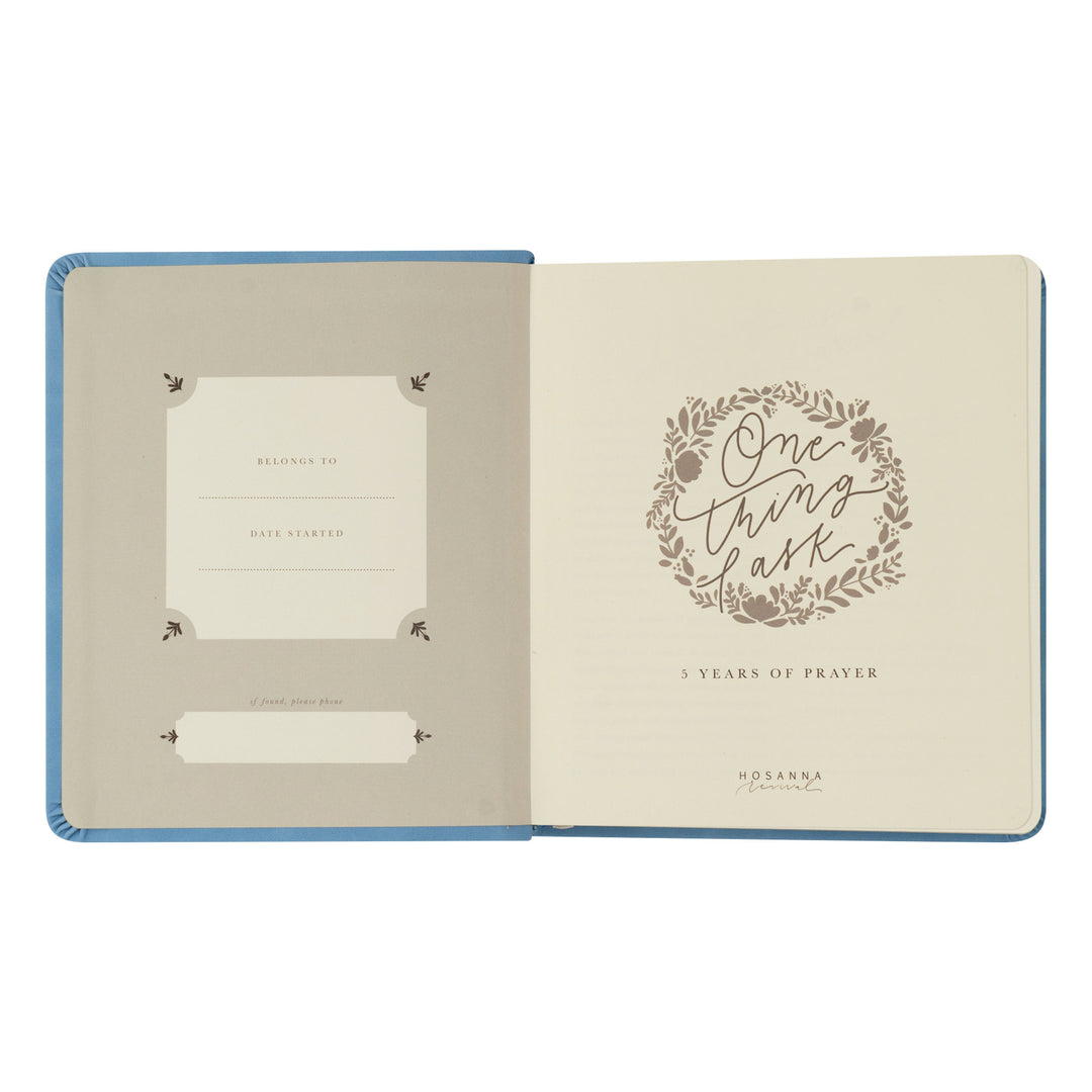One Thing I Ask 5-Year Prayer Journal: Bethany Theme