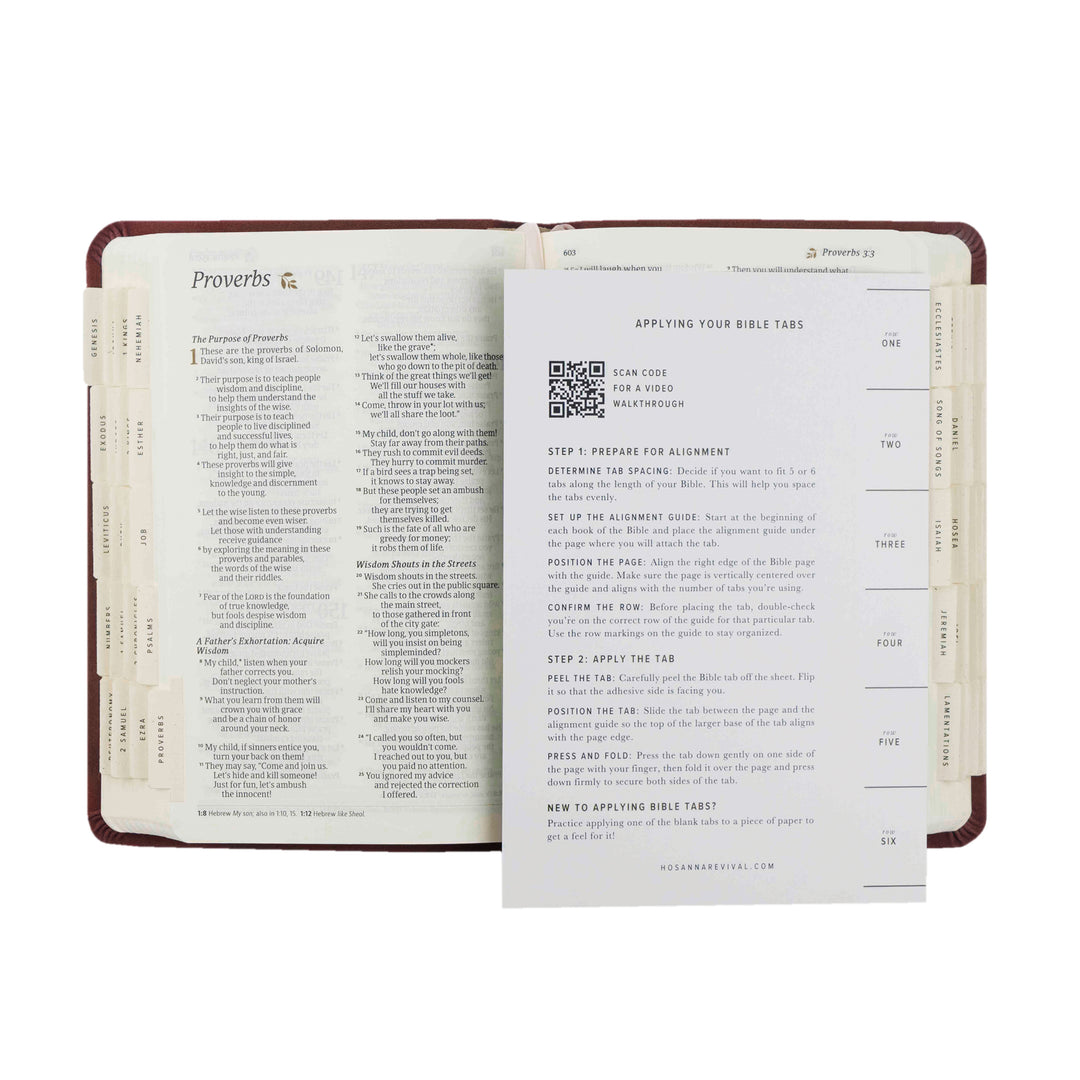 Hosanna Revival Bible Tabs: Black