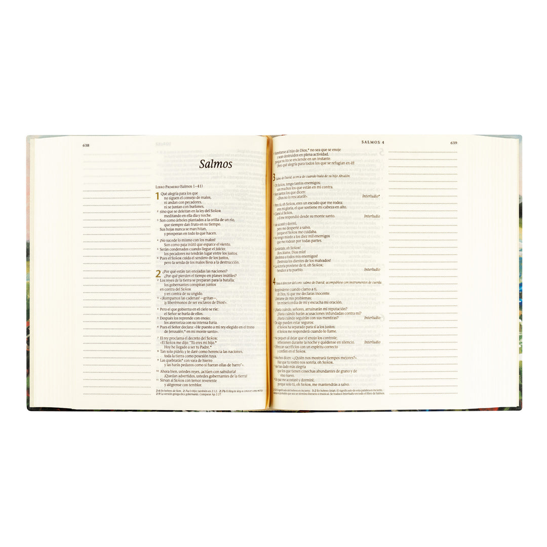 Open Bible with text on a white background