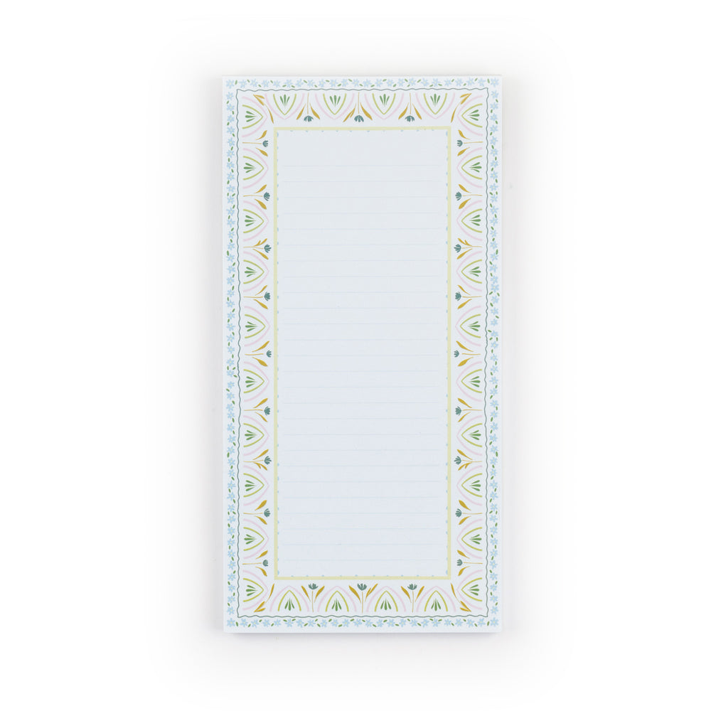 Rectangular mirror with decorative border on a white background