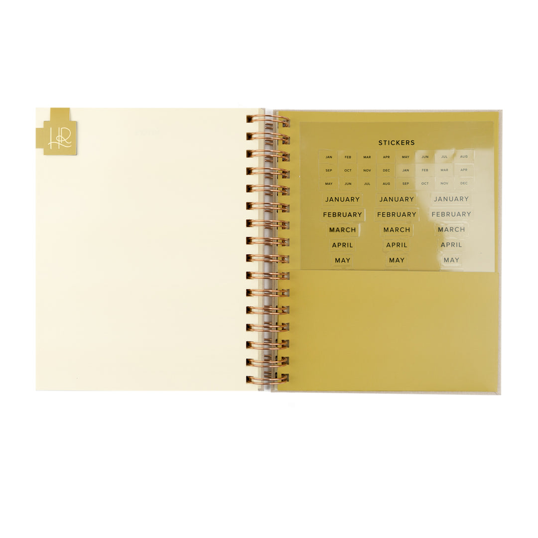 12-Month Undated Planner: Magnolia Springs Design, Spiral