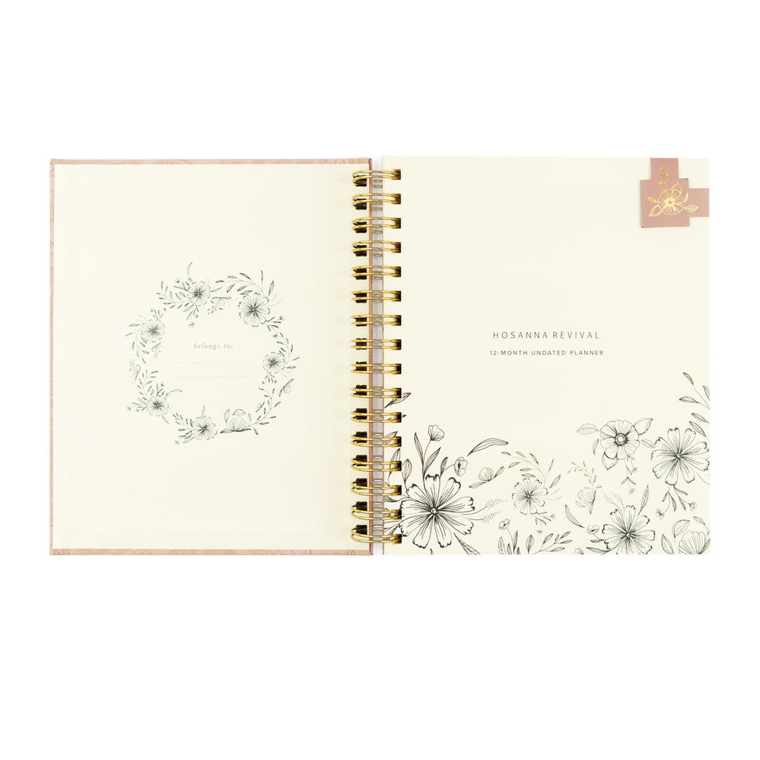 12-Month Undated Planner: Sonora Design, Spiral