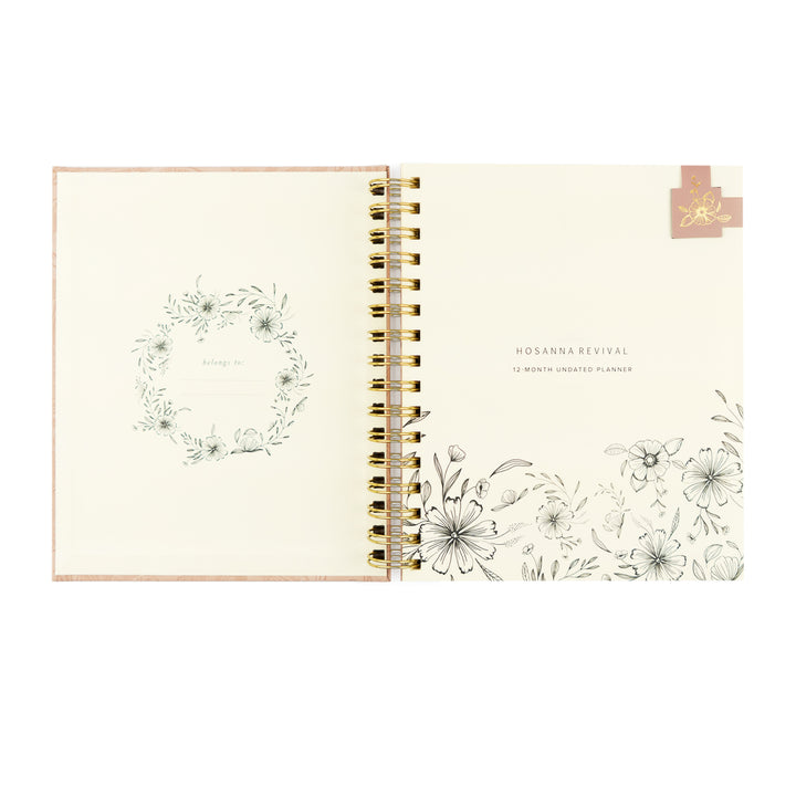12-Month Undated Planner: Sonora Design, Spiral