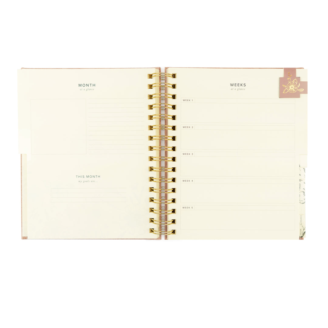 12-Month Undated Planner: Sonora Design, Spiral