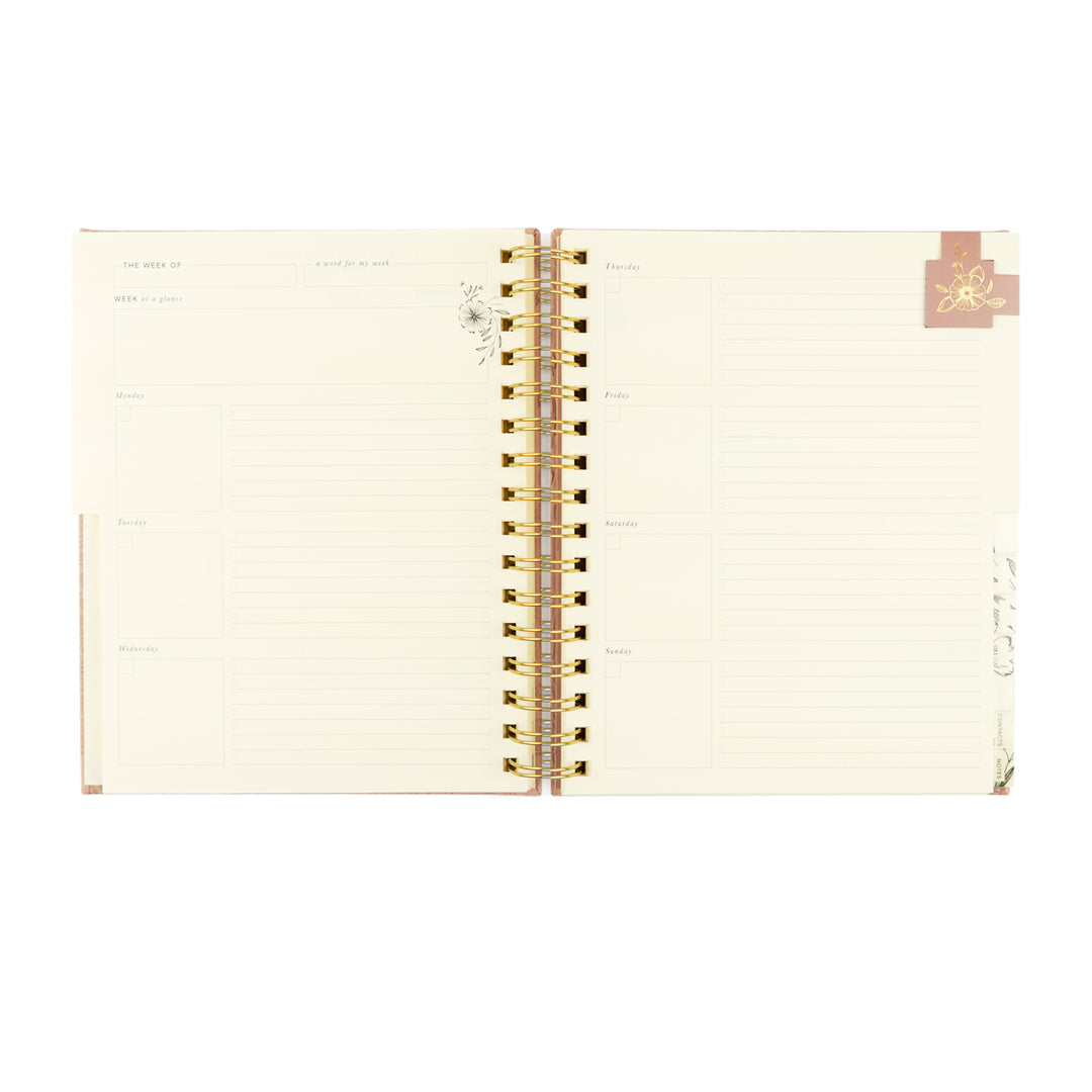 12-Month Undated Planner: Sonora Design, Spiral