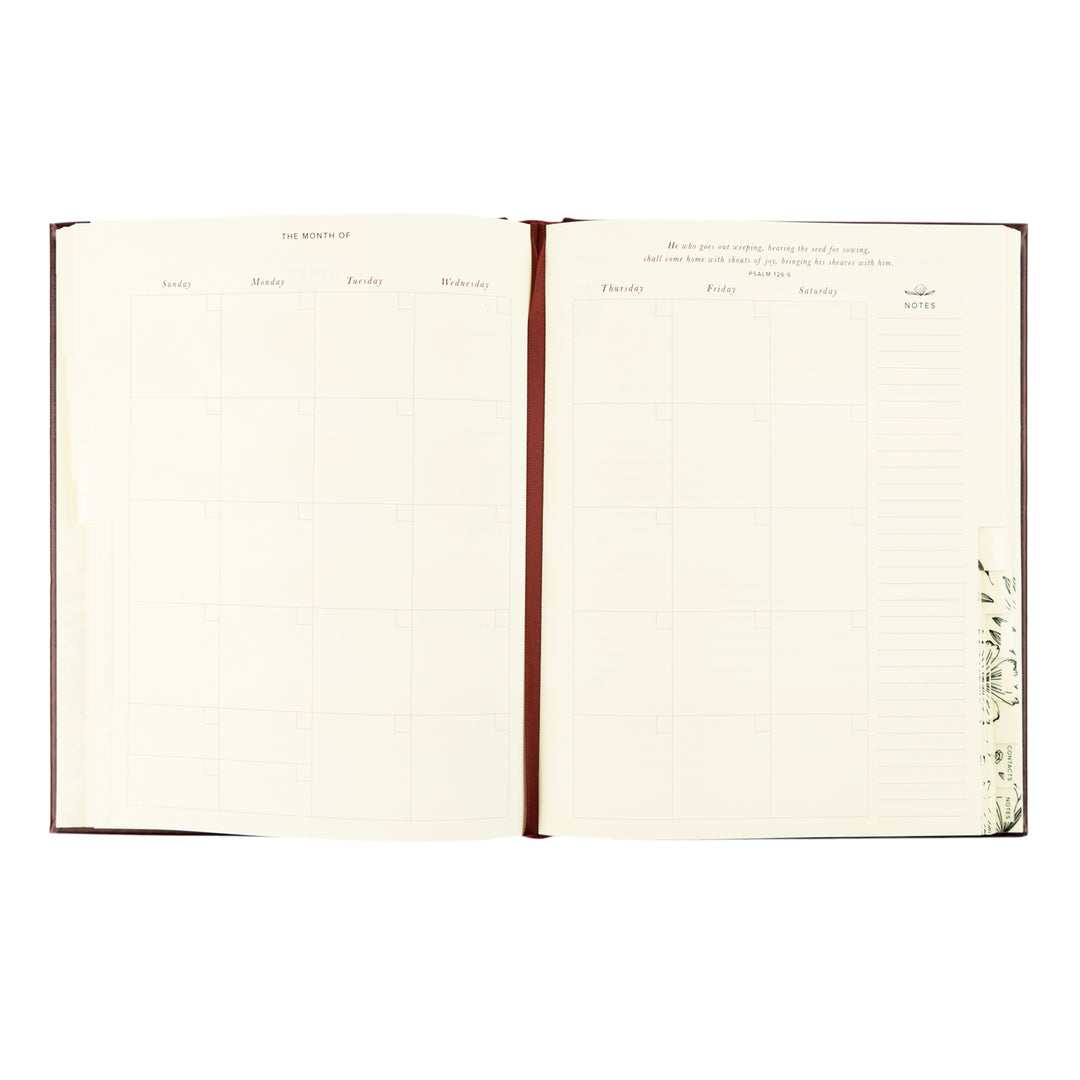 12-Month Undated Planner: Yorkshire Design, Layflat