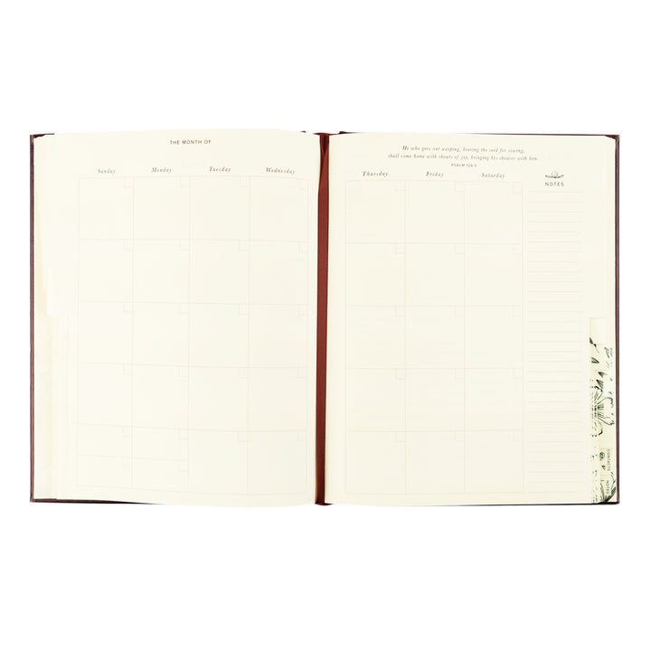 12-Month Undated Planner: Yorkshire Design, Layflat