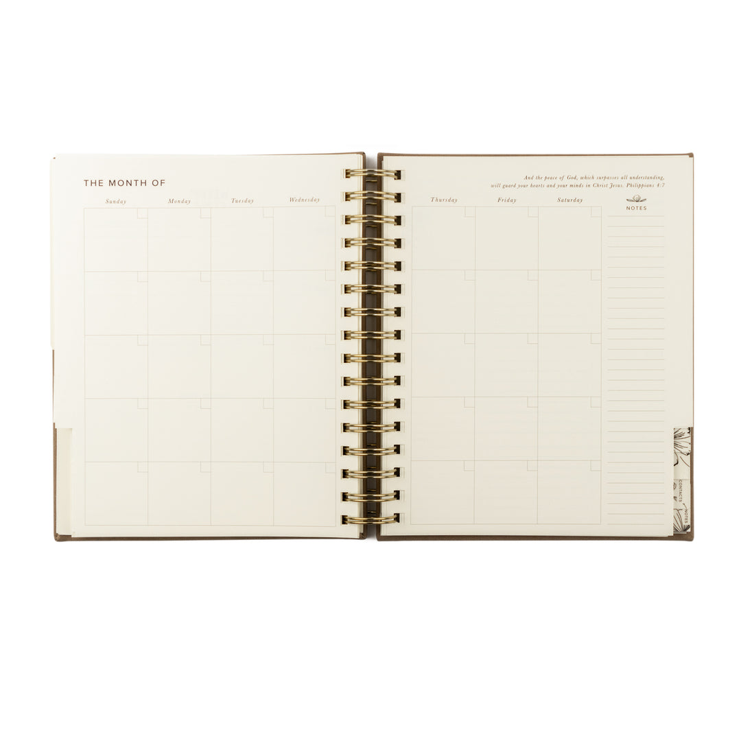 12-Month Undated Planner: Marlo Design, Spiral